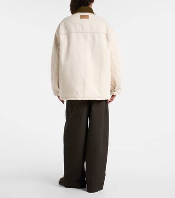 Corduroy-trimmed cotton twill field jacket | Ami Paris