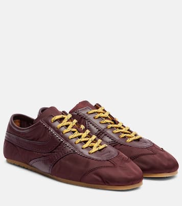 Leather-trimmed sneakers | Dries Van Noten