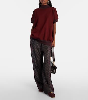 Leather-trimmed sneakers | Dries Van Noten