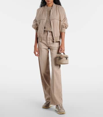 Borsa Sartorial Icon Small in suede | Brunello Cucinelli