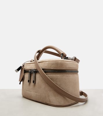Borsa Sartorial Icon Small in suede | Brunello Cucinelli