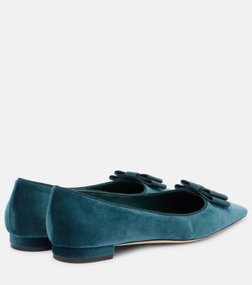 Reador velvet ballet flats | Manolo Blahnik