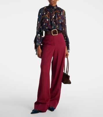 Reador velvet ballet flats | Manolo Blahnik