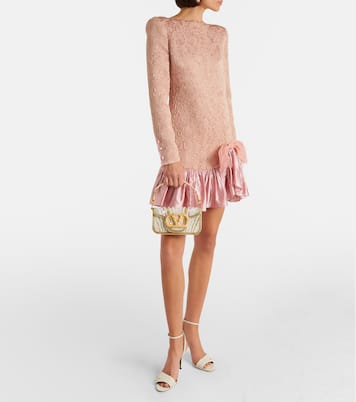 Locò Small embellished satin shoulder bag | Valentino Garavani