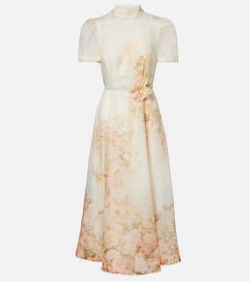 Midikleid Memento aus Leinen und Seide | Zimmermann