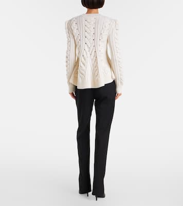 Cable-knit wool and cashmere sweater | McQueen