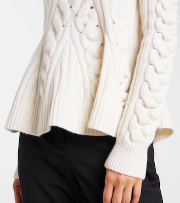 Cable-knit wool and cashmere sweater | McQueen