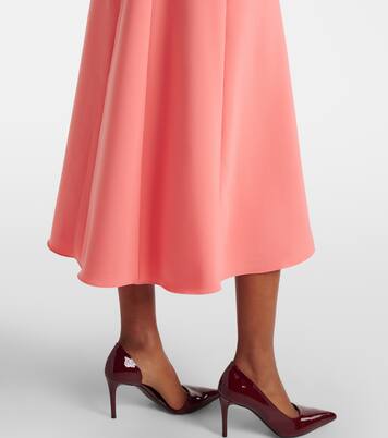 Belted crêpe midi dress | Carolina Herrera