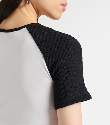 Gathered cotton jersey crop top | Christopher Esber