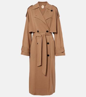 Belted wool and cashmere trench coat | Jardin des Orangers