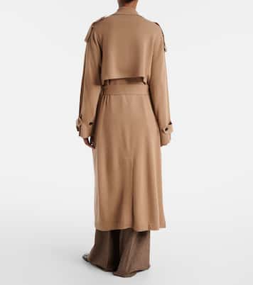 Belted wool and cashmere trench coat | Jardin des Orangers