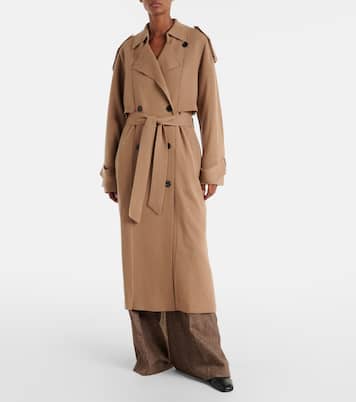 Belted wool and cashmere trench coat | Jardin des Orangers