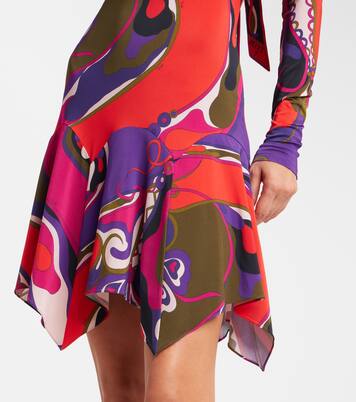 Orchidee jersey minidress | Pucci