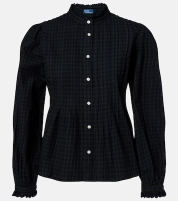 Checked ruffled cotton shirt | Polo Ralph Lauren