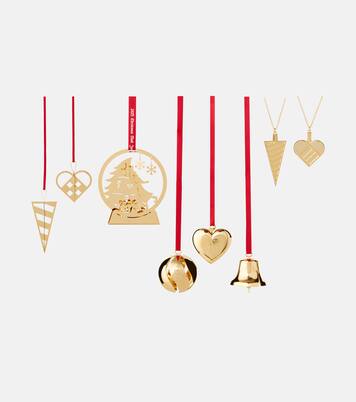 Set of 8 gold-plated ornaments | Georg Jensen