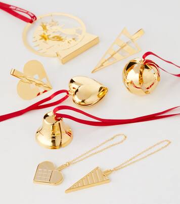 Set of 8 gold-plated ornaments | Georg Jensen