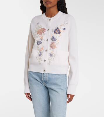 Sequined wool and cashmere cardigan | Rabanne