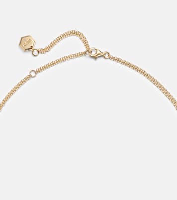 Orbit Lariat 18kt gold necklace with diamonds | Shay Jewelry
