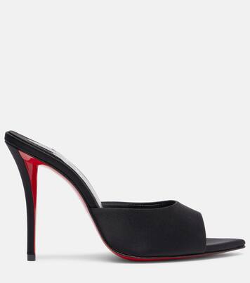 Miss Z 100 crêpe satin mules  | Christian Louboutin