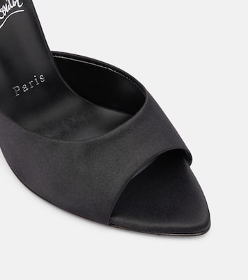 Miss Z 100 crêpe satin mules  | Christian Louboutin