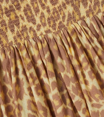 Patience leopard-print cotton skirt | Zimmermann Kids