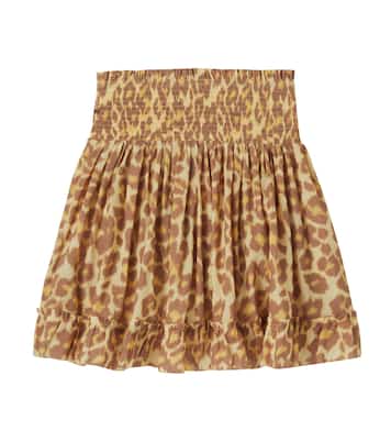 Patience leopard-print cotton skirt | Zimmermann Kids
