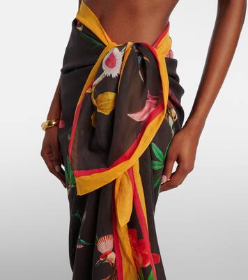 Paréo Zooflora Placée en coton | La DoubleJ