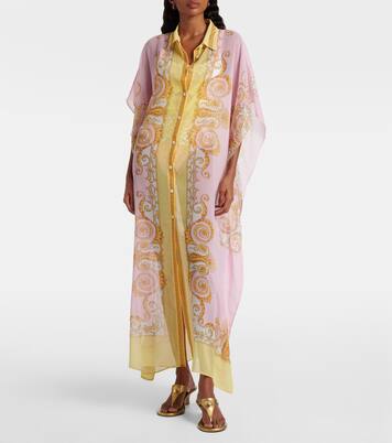 Underwater Barocco 조젯 카프탄 | Versace