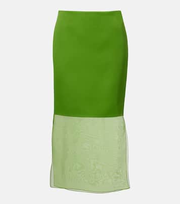 Sybil layered midi skirt | Khaite
