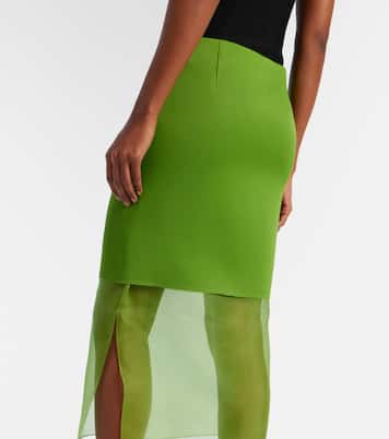 Sybil layered midi skirt | Khaite