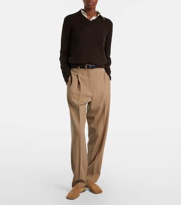 Piper suede mules | The Row