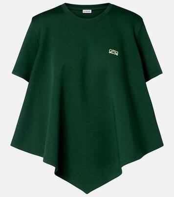 Asymmetric cotton-blend top | Loewe