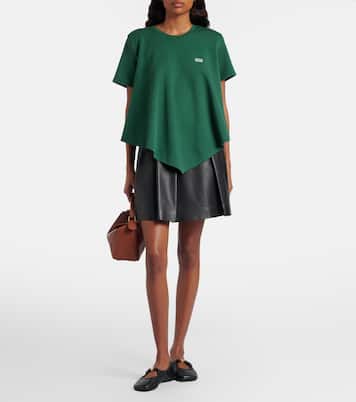 Asymmetric cotton-blend top | Loewe
