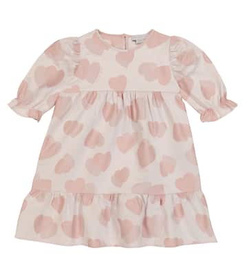 Vestido Heart de jacquard en mezcla de algodón | Stella McCartney Kids