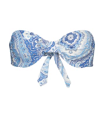 Top bikini a fascia Barbados con stampa | Melissa Odabash