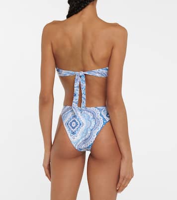 Top bikini a fascia Barbados con stampa | Melissa Odabash
