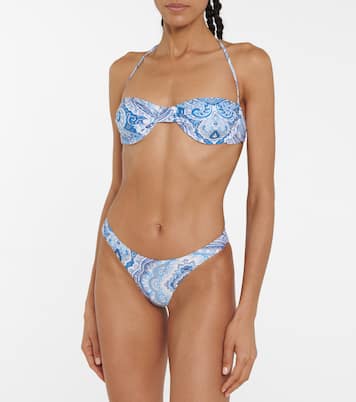 Top bikini a fascia Barbados con stampa | Melissa Odabash