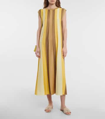Abito midi Edinburgh in seta e cashmere | Loro Piana