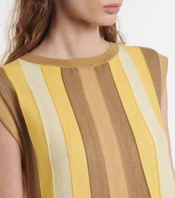 Abito midi Edinburgh in seta e cashmere | Loro Piana