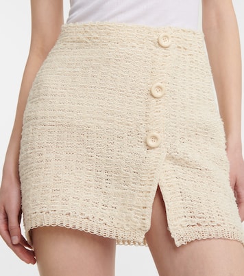 Mini-jupe en coton mélangé | Acne Studios