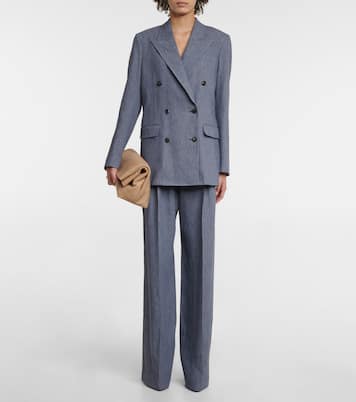 Pantalon en lin à taille haute | Gabriela Hearst