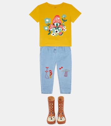 Printed cotton jersey T-shirt | Stella McCartney Kids