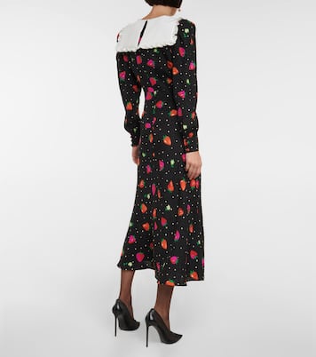 Printed jacquard silk midi dress | Alessandra Rich