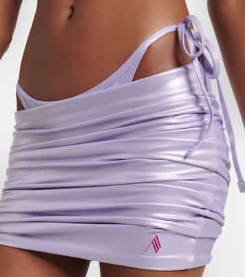 Minifalda de lycra fruncida | The Attico