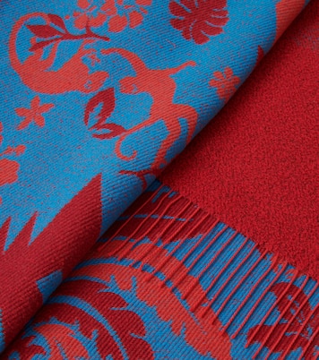Explosion of Nature Summer jacquard throw | Alanui
