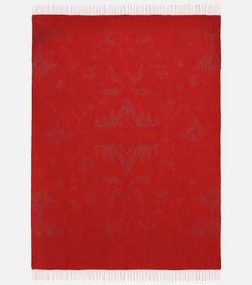 Explosion of Nature Summer jacquard throw | Alanui
