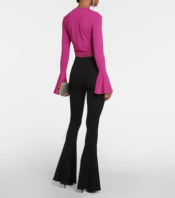 Appliqué ruched crop top | Magda Butrym