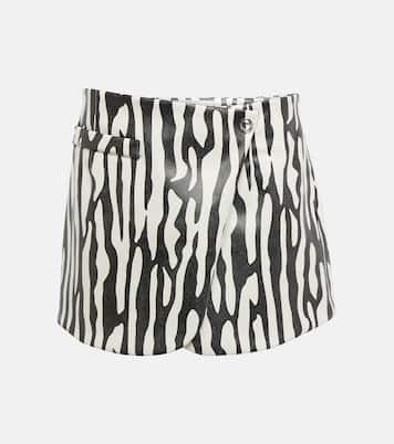Zebra-print warp miniskirt | Coperni