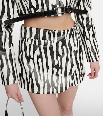 Zebra-print warp miniskirt | Coperni