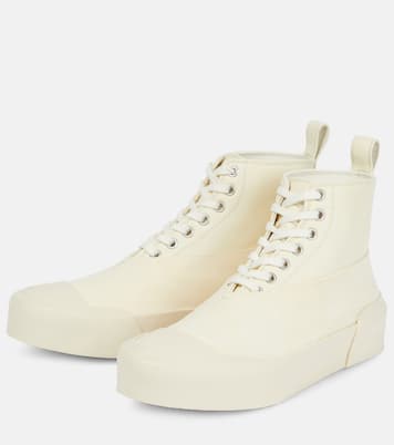 Sneakers alte in pelle | Jil Sander